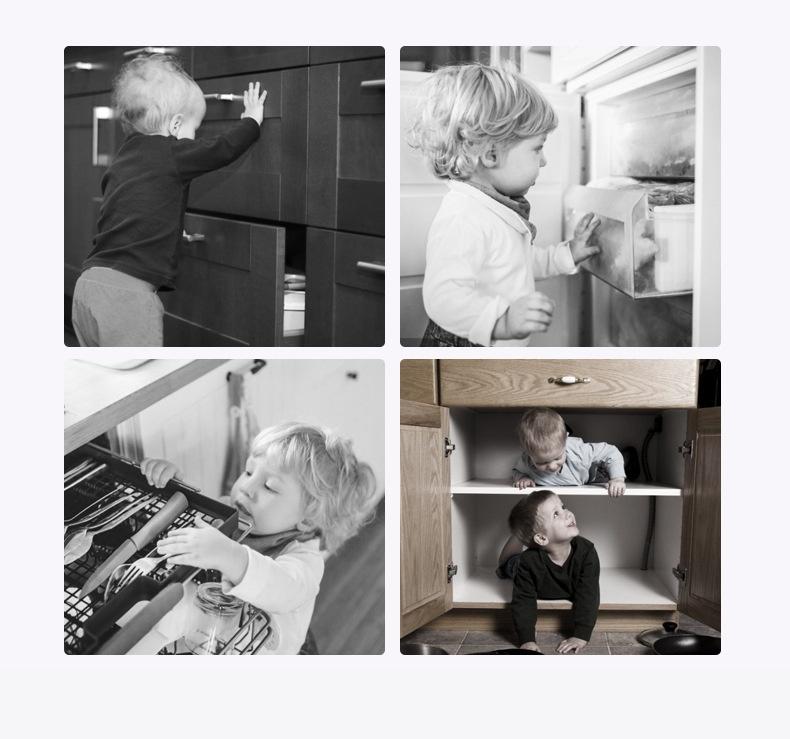 Vevor Child Safety Cabinet Locks Set Baby Proofing Latches for Drawers Doors and Cabinets Secure Locking Tool Easy Installation No Drilling Required