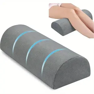 Half Moon Pillow, Ergonomic Spine & Hip Alignment Pillow, Mellow Sleep Memory Pillow Multi-Use Support for Lumbar, Legs & Knees, Removable Washable Cover