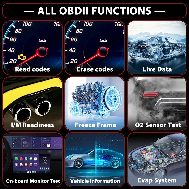 OBD2 Scanner V539 Car Code Reader Diagnose Check Engine Light Smog Check DTCs Scan Tool Live Data Stream Voltage Test for Vehicles Since 1996  battery  tester car