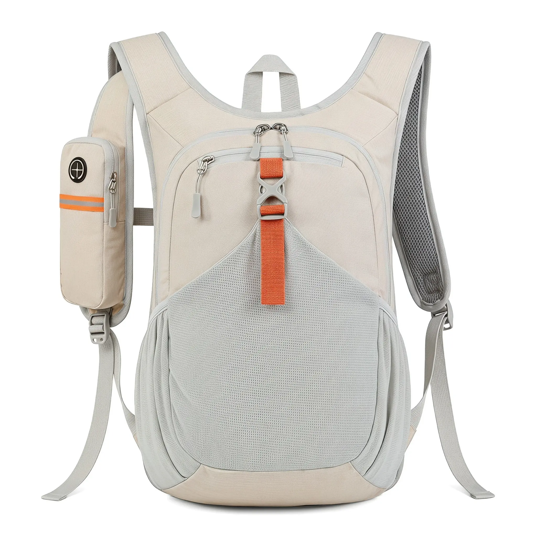 Ultra Lightweight Foldable Backpack For Outdoor Hiking Breathable Unisex Casual Sports Daypack Under 20L Fits 8 Inch Laptop Solid Color With Cushioned Straps