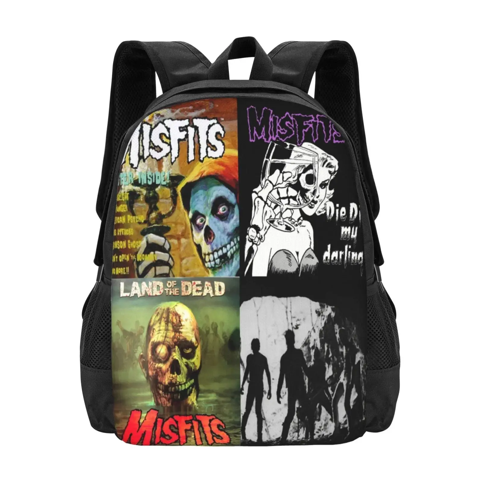 Misfits Backpack Fashion Travel Backpack Laptop Backpack Simple And Large Capacity Backpack 16.5 Inch