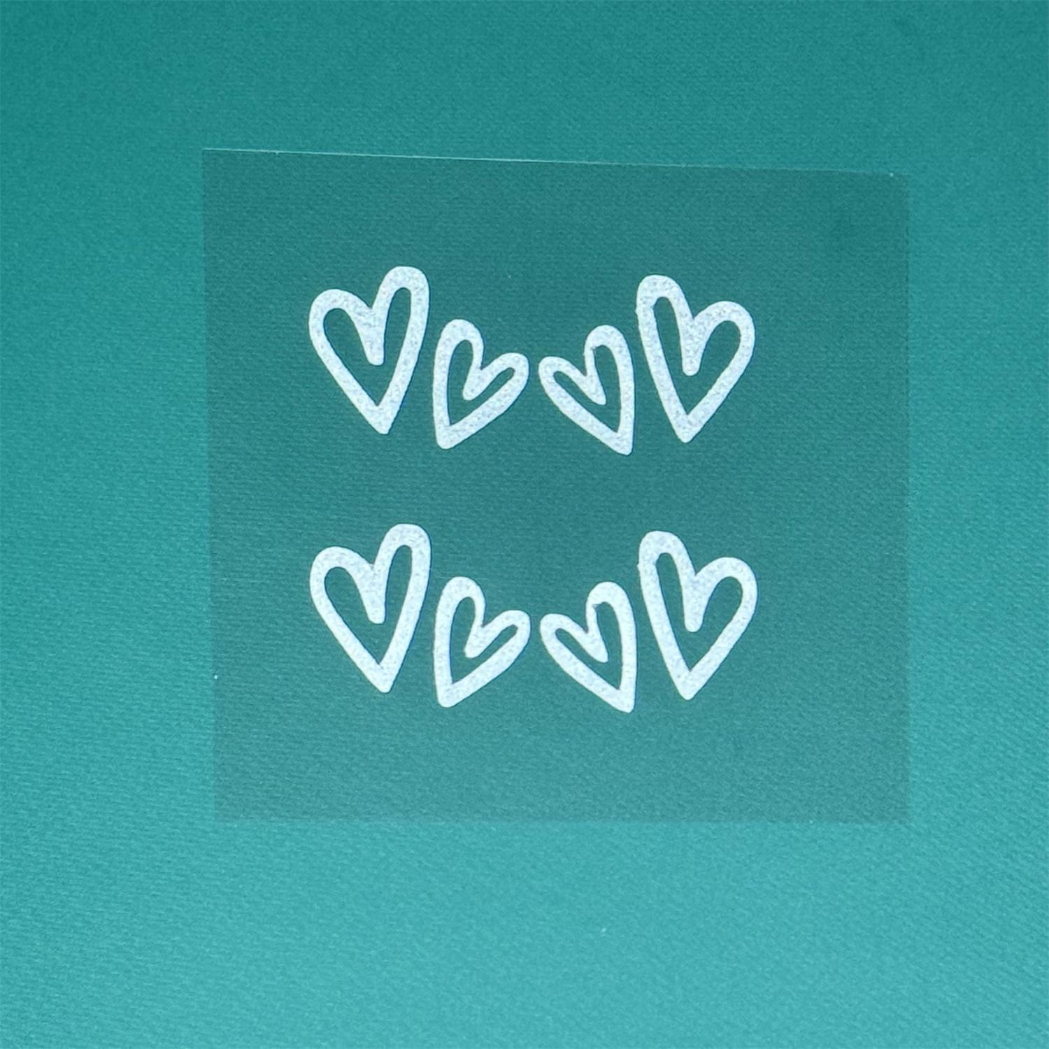 Heart Pattern Car Mirror Sticker, Vinyl Love Heart Decals, Stickers for Car, Sticker For Cars, Electric Motorcycles and Laptops, Car Accessories, Vehicle & Interior Decor, Windshield Sticker, Side Decals