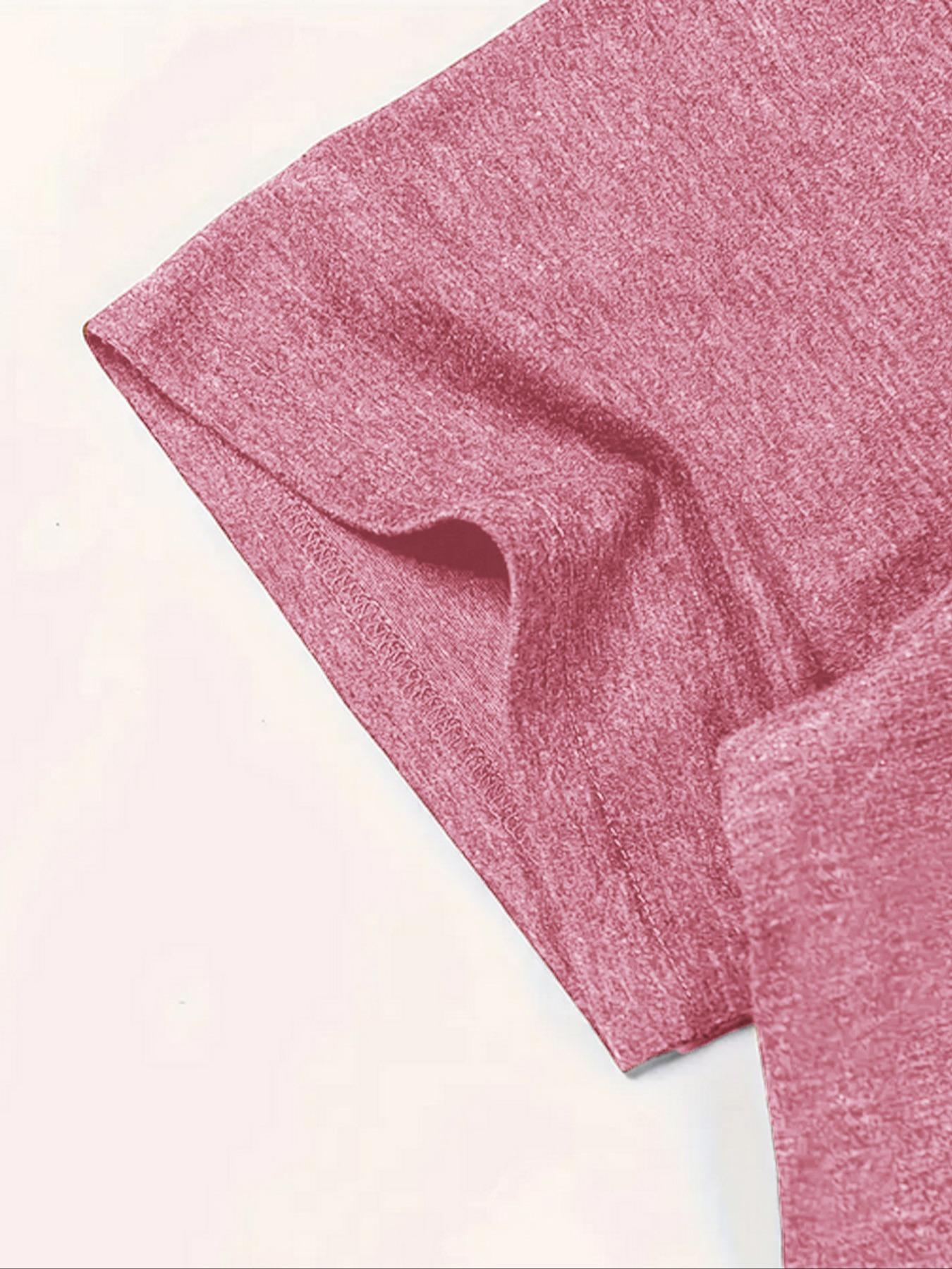 Women's Letter Print Round Neck Tee, Casual Short Sleeve Crew Neck T-shirt for Summer, Fashion Women's Top for Daily Wear