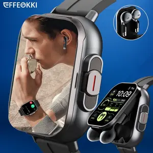 Effeokki 2 in 1 Smartwatch with Earbuds, Bluetooth-compatible Connectivity, Digital Screen, Non-Waterproof, Ideal for Android & iOS Users