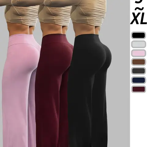 Women's Outdoor Sport Jogging Pants, Versatile Casual Comfort Yoga Fitness Pants, Loose Wide Leg Pants for All Seasons, Athleisure Casual Bottoms