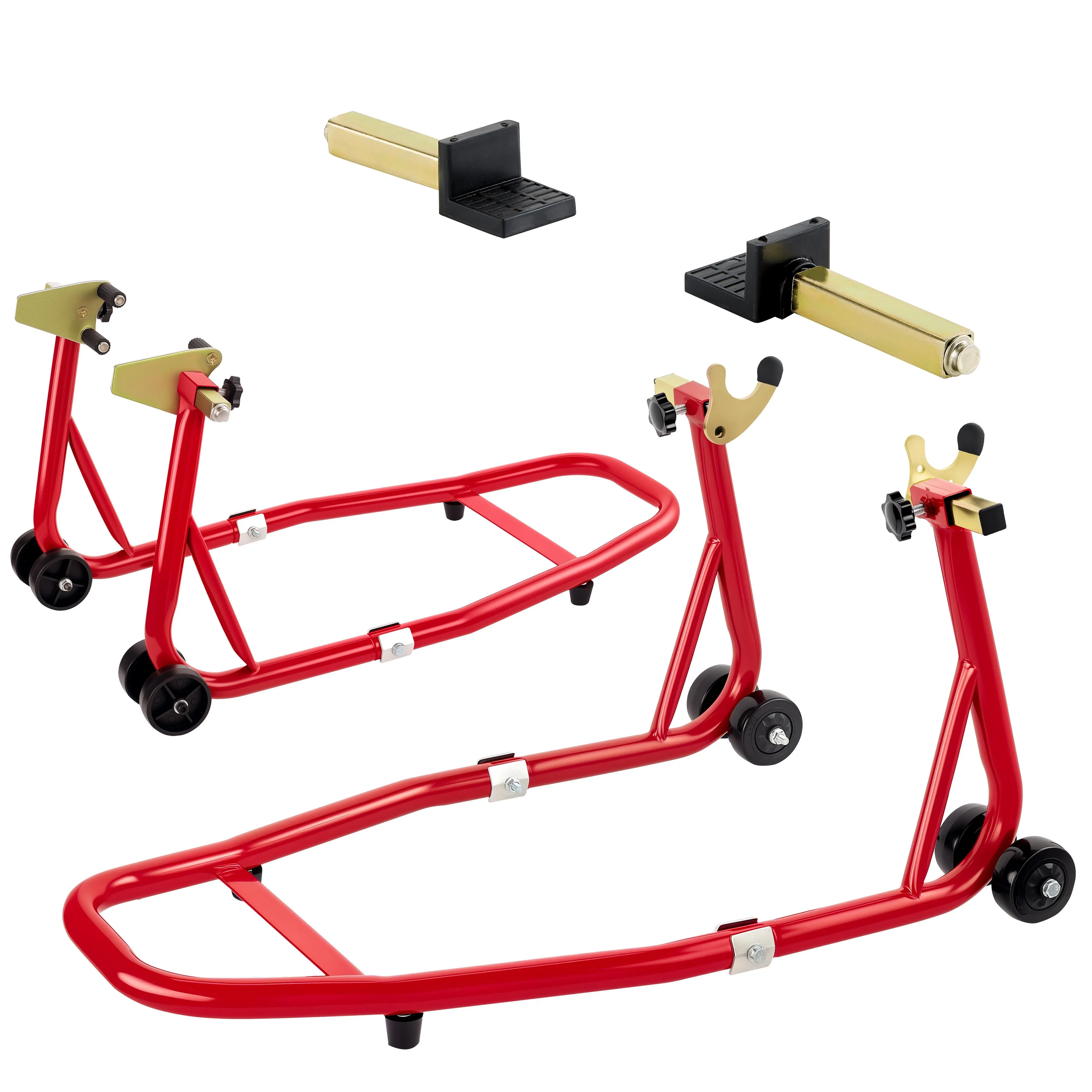 ARCH Universal Heavy-Duty Motorcycle Lifting Stands - 900 lbs Capacity, U+L Adjustable Swingarm Spool, Front/Rear Wheel Lift, Durable Bike Tools & Equipment for BMW, Suzuki, Yamaha, Honda, Kawasaki Repair Maintenance