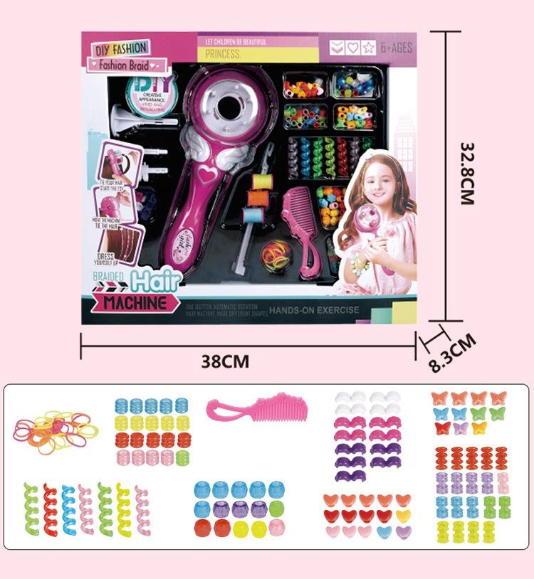 Magic DIY Automatic Braider Sparkly Light Up Hair Styling Tool for Girls Kids Pretend Play Gadget Fun Party Gifts Home Decor Storage Organizer Set Magic DIY Automatic Braider Sparkly Light Up Hair Styling Tool for Girls Kids Pretend Play Gadget Fun Party Gifts Home Decor Storage Organizer Set