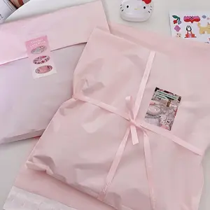 20PCS Pink Poly Mailers Self-Seal Shipping Bags, PE Plastic Mailing Envelopes Matte Milk Tea Postal Courier Bags