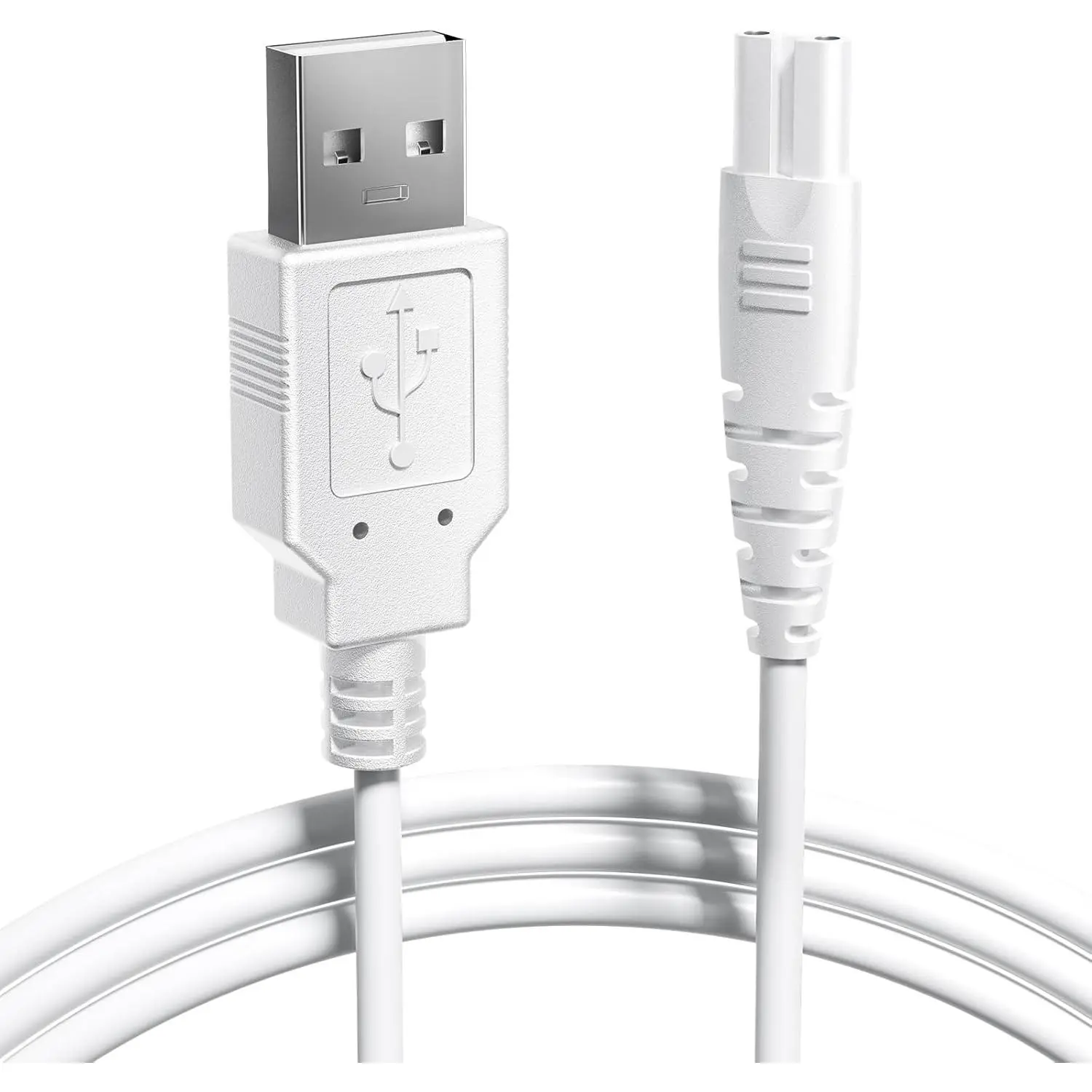 Original Water Flosser Charger: for Aquasonic, Nicwell, Oralfree, Nicefeel, Hangsun, Tovendor, Zerhunt Figure-8 Replacement Charger Water Flosser, Dental Pick Charger Cord, USB A White
