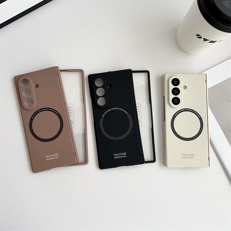 Magsafe Ultra Thin Matte Hinge Case for Samsung Galaxy Z Fold 7 6With S Pen Slot Wireless Charging Screen Glass Shockproof Cover