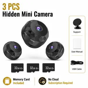 2026 3pcs Mini Wireless Camera – 1080P HD Mobile Surveillance with Motion Detection |   Smart Home & Baby Care Monito