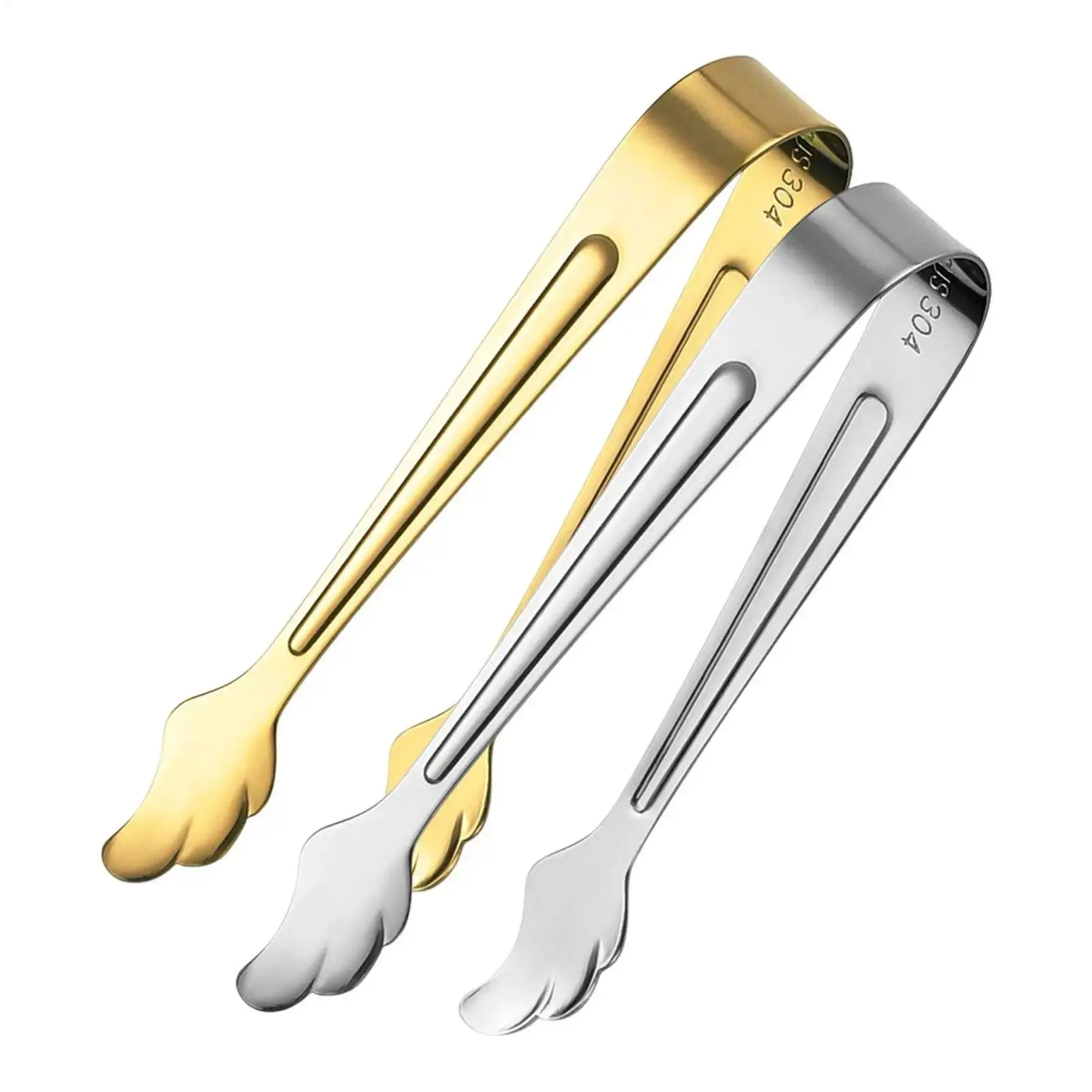 Serving Tongs Small Tongs Kitchen Stainless Steel Sugar Appetizers Tongs Mini Ice Sugar Tongs Practical Small Kitchen Tiny Tongs