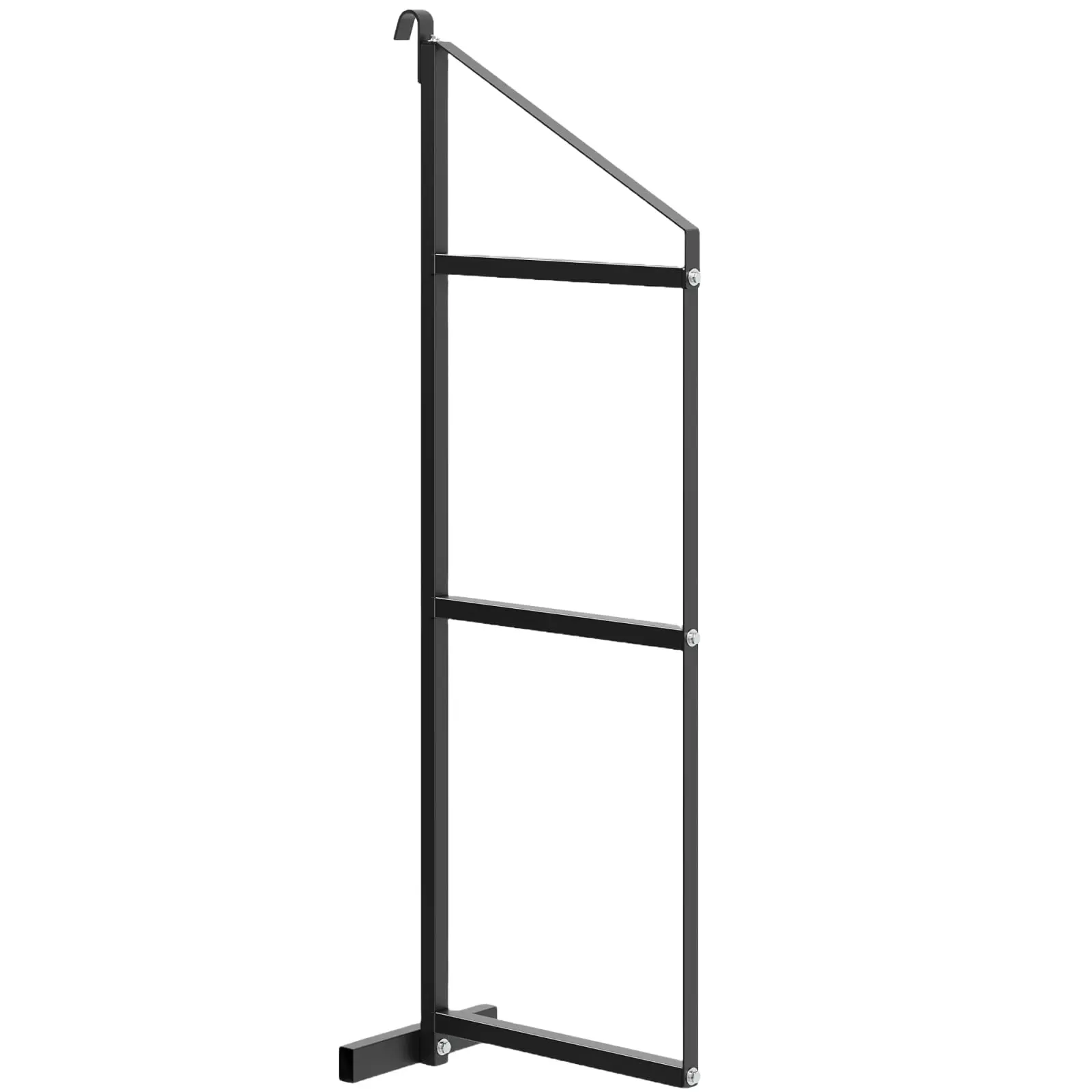 Garvee Heavy Duty 3-Tier Shipping Container Shelving Brackets – 22"D x 60"H, Adjustable Black Powder-Coated Steel, 1100LBS Capacity, Removable Storage Rack Supports for Cargo Containers, Garage, Workshop