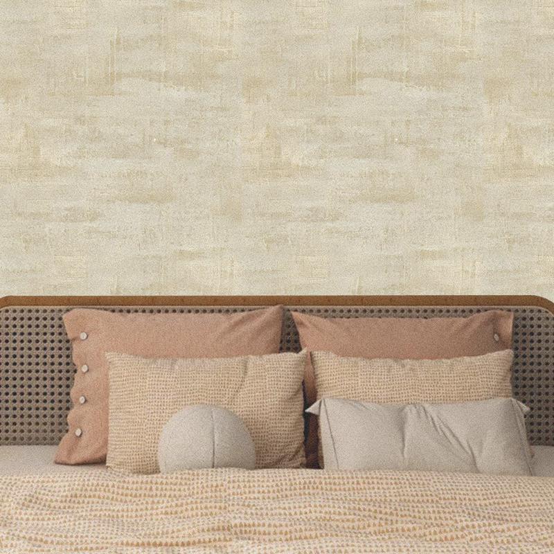 Self-adhesive Wallpaper, 1 Roll Beige Textured Wall Sticker, Waterproof Removable Wallpaper, Furniture Refurbishment Wallpaper, Home Decor