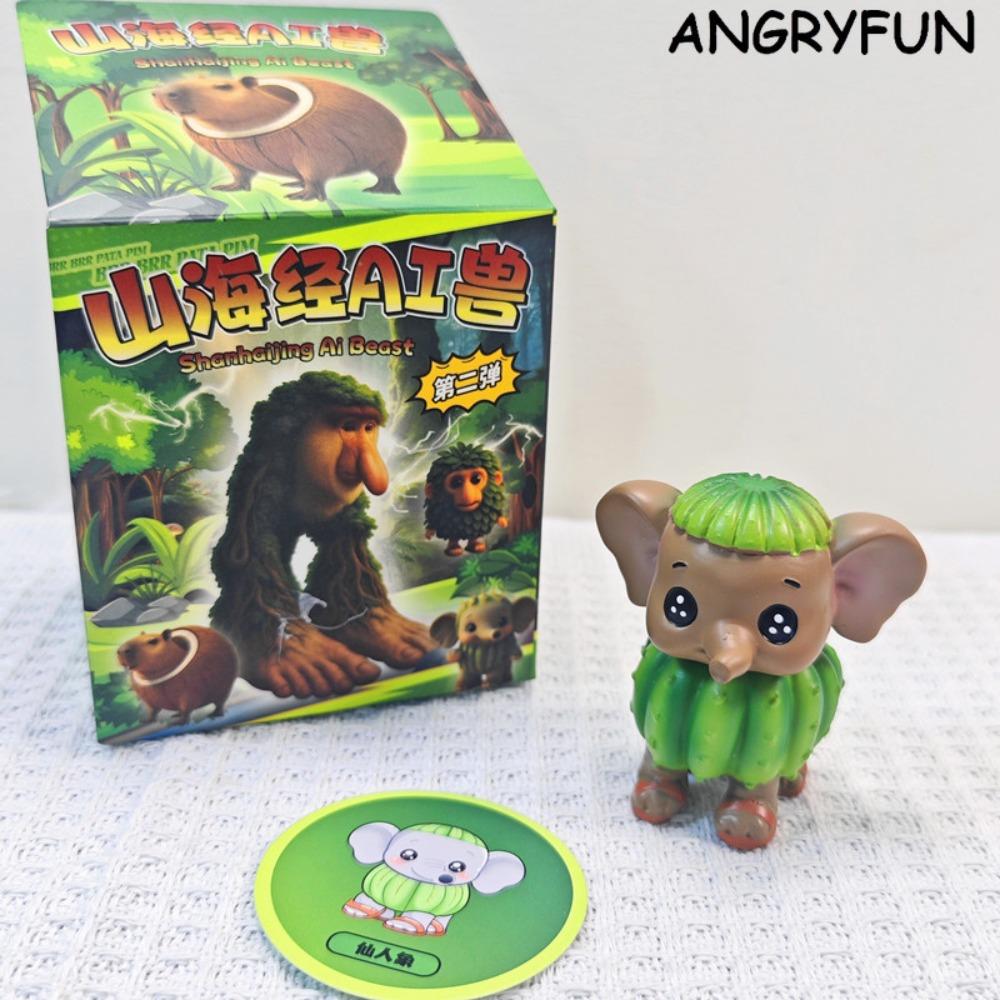 ANGRYFUN Quirky Shanhaijing Hybrid Beast Blind Box Figure – Collectible Art Toy, Mini Desk Figurine Surprise Gift for Kids, Boys & Girls