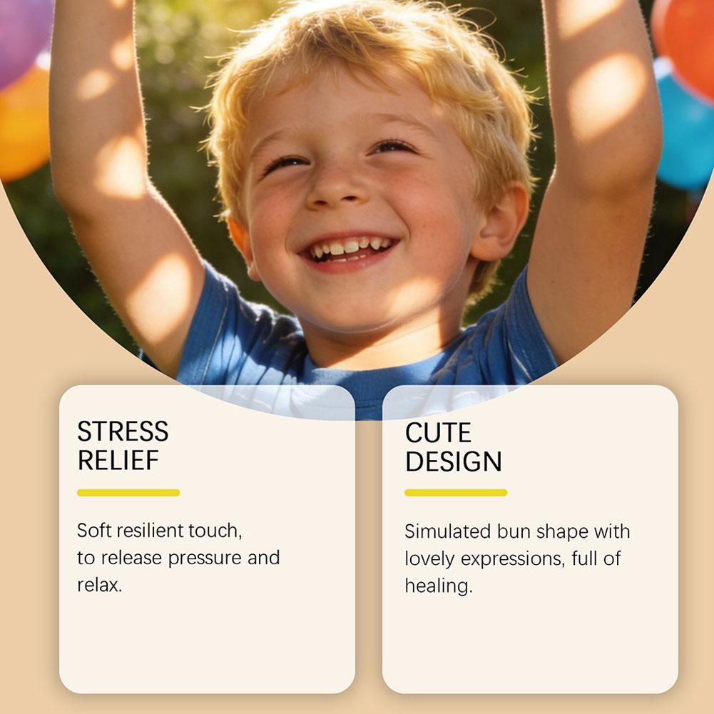 Realistic Giant Dumpling Squeeze Toy with Bamboo Steamer Soft TPR Dough Ball Decompression Fidget Toy Funny Creative Gift