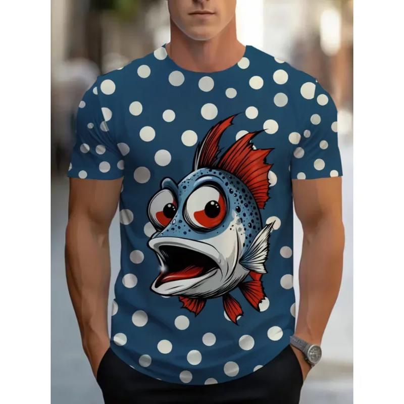 Kyn Apparel Men's Clothes Personality  Round Neck T Shirts