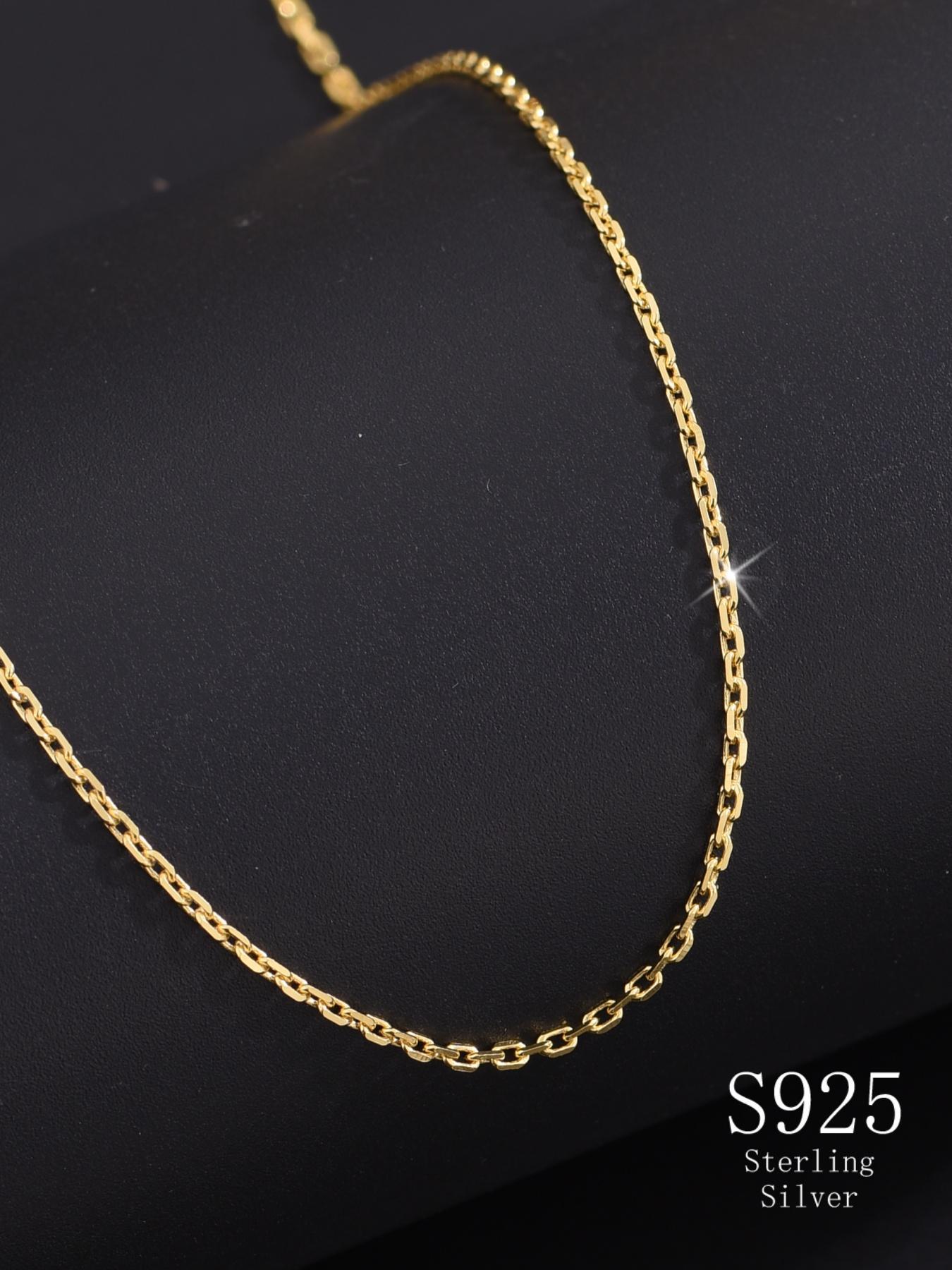 925 Sterling Silver Simple Necklace, Fashion Jewelry for Party, Daily Clothing Decor, Trendy All-match & Exquisite Jewelry for Birthday Gift,  Silver Infinity Necklace