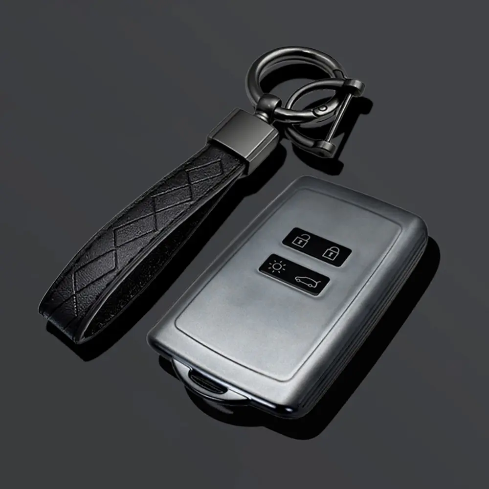 Car Key Case for Renault Koleos Kadjar Captur Megane Talisman Espace Clic Zoe Scenic 4 Arkana Dacia Sandero, Keychain Holder Fob Accessory