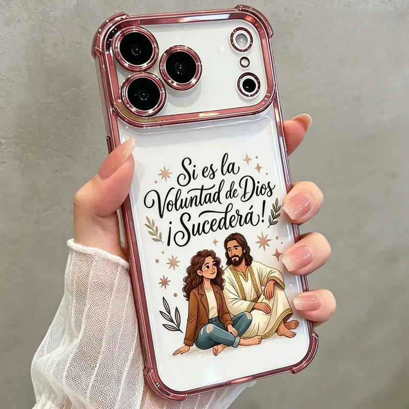 Religious iPhone Protective Casing - Transparent Flexible Shock-Resistant Soft TPU, Full-Cover Smartphone Protector with Full Camera Lens Shield, 4-Corner Drop Protection, Slim Sweat-Resistant Fit for iPhone 18/17/16/15/14/13/12/11