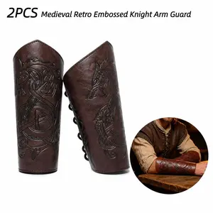 New Medieval Retro Knight Arm Guard, Renaissance Cos Prop, Halloween Accessory, Role Play Costume, Bonfire Party Gear