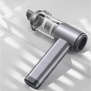 Portable brushless vacuum cleaner, durable aluminum alloy housing, strong suction, large capacity rechargeable battery, mini handheld, dust collector/blower/pump, suitable for car, home, pet, office