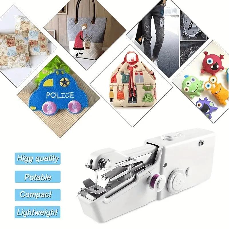 Portable Cordless Mini Sewing Machine with Accessory Kit Easy-to-Use Lightweight Handheld Design for Beginners Ideal for Quick Repairs