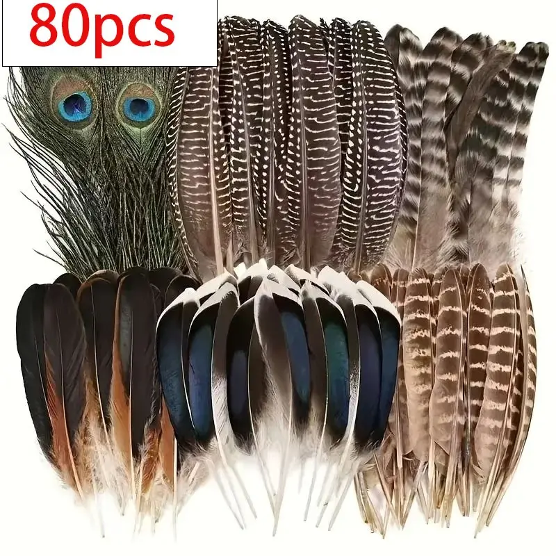 High-Quality Artificial Feather Set, DIY Jewelry Making, Wedding Decor, Dream Catcher Accessories, Desktop Ornaments, Party and Holiday Decorations