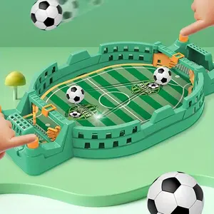 2-Player Finger Fling Table Soccer Interactive Game Fun Puzzle Stress Relief Creative Toy Thanksgiving Halloween Christmas Birthday Gift (Random Additions, Patterns And Colors)
