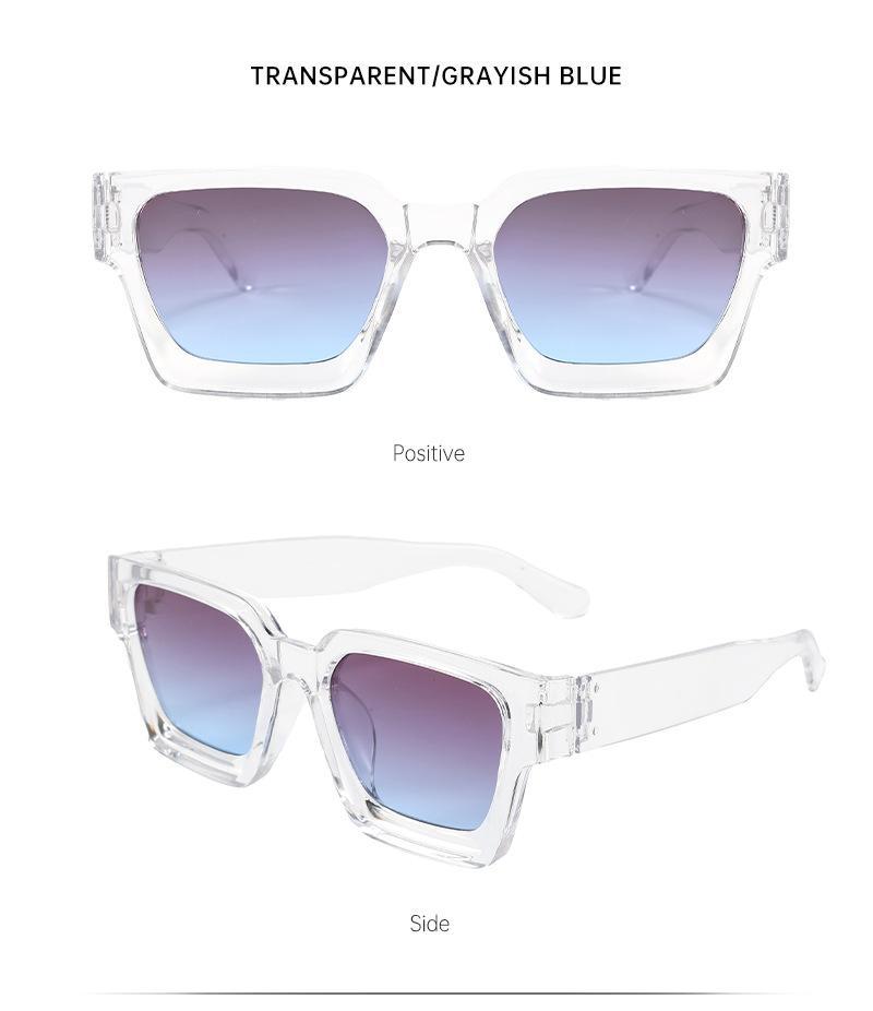 3-Pack Retro Square Sunglasses for Men & Women, Black & Translucent Frames with UV400 Protection, Y2K Trendy Stylish Shades Ideal for Summer, Beach, Travel & Streetwear