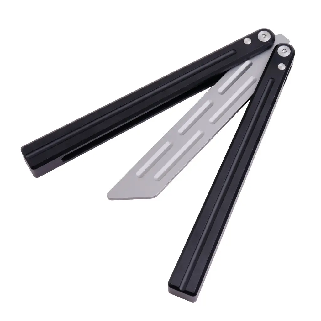 Aluminum Balisong, Minimalist Style, Non-Sharp Blade, Perfect Gift Set for Friends, Ideal for Everyday Use, Durable