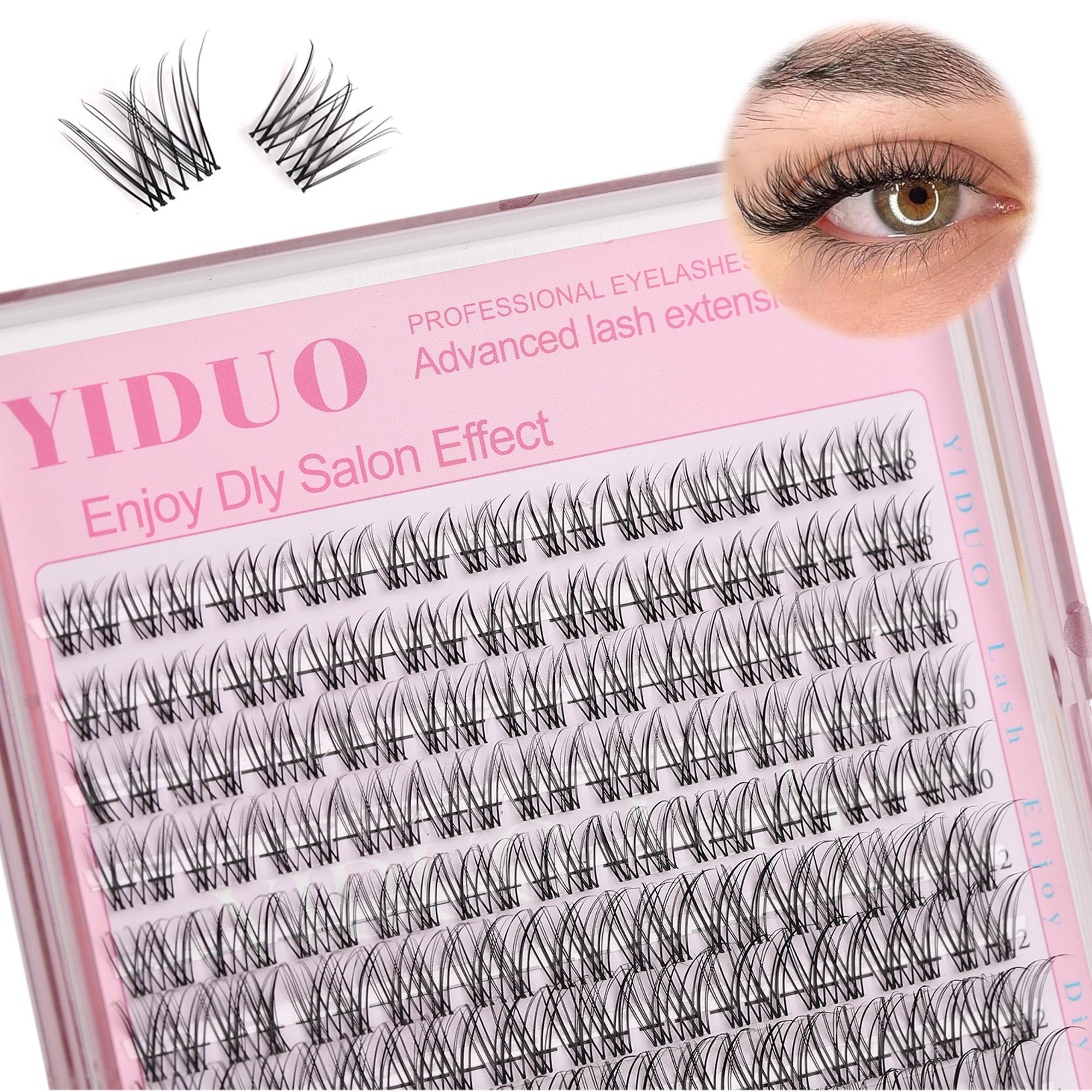 Natural Look Eyelash Extensions, 1 Box Individual DIY Cluster Lashes, Self-Application Curly False Eyelashes for Women & Girls, False Lash Clusters, Eye Makeup Cosmetic