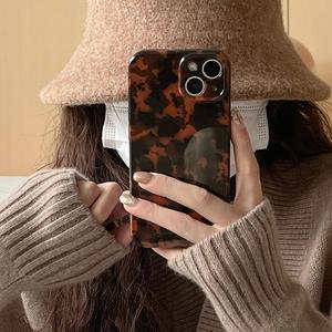 vintage pattern phone case, decorative smartphone protector cover, phone cases for iphone 11 12 13 14 15, phone accessories, brown, casing, durable material, screen protector, protection