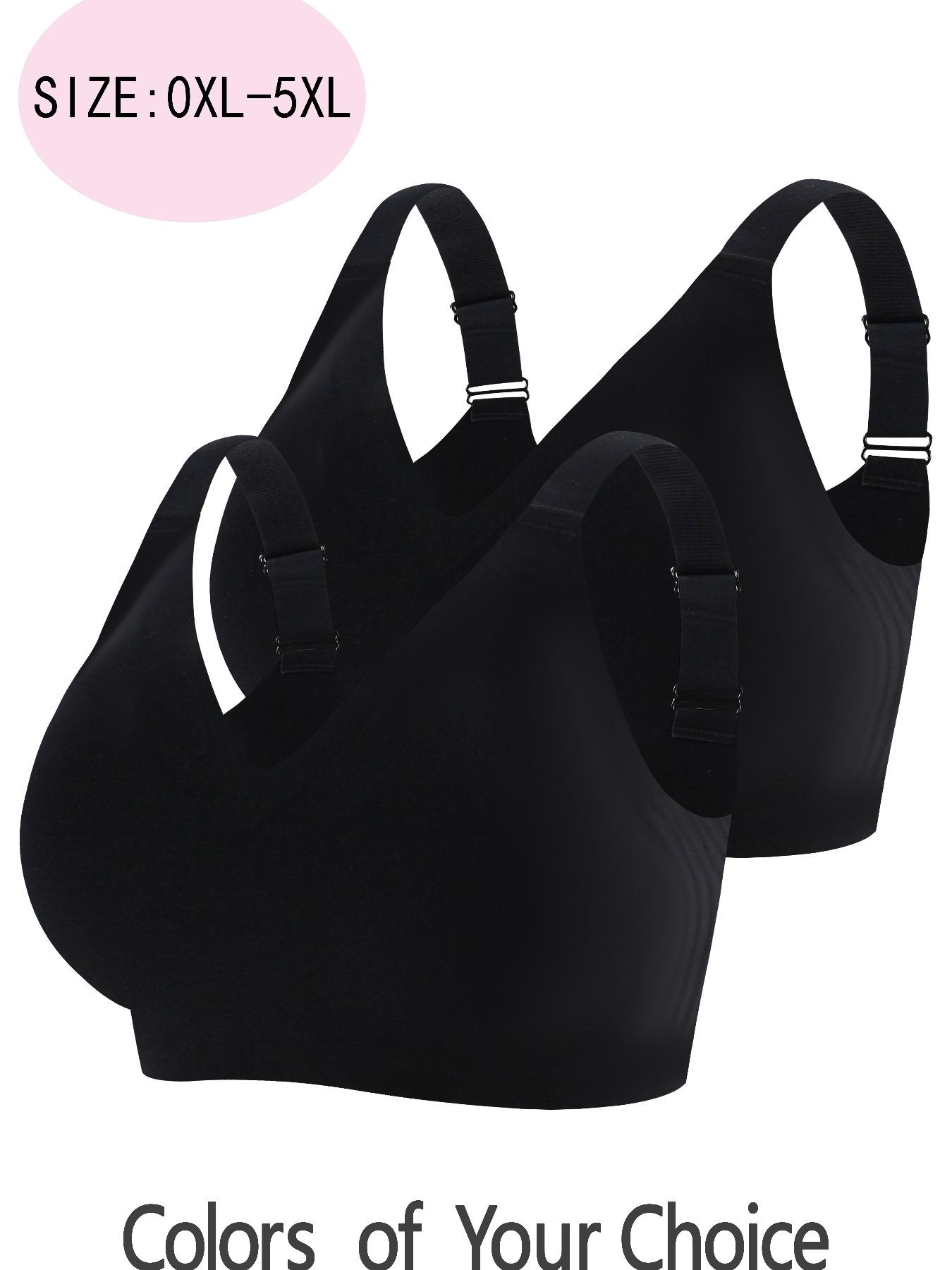 Two-Piece Plus Size Jelly Bra Set, Seamless Push-Up Comfortable Breathable Casual Wear, No Underwire Design, Ideal for Everyday Use