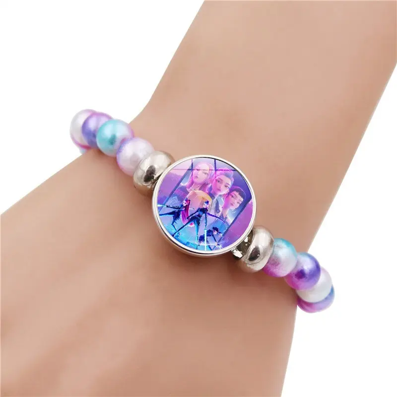 Gradient Dreamy Sparkle Bead Bracelet, Anime Witch Idol Friendship Jewelry Gift, Sweet Cool Best Friend Pendant Chain, Exquisite Trendy Bracelet Gradient Dreamy Sparkle Bead Bracelet, Anime Witch Idol Friendship Jewelry Gift, Sweet Cool Best Friend Pendant Chain, Exquisite Trendy Bracelet