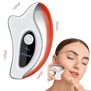 Electric Gua Sha Facial Massage Tool, Heated Vibration Gua Sha Facial Scraping Board Scraper for Back Body