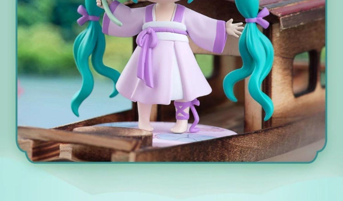Hot Hatsune Miku Animation Game Blind Box Toys Hanfu Chinese Traditional Cloth Q-Version Anime Figures Action Model Collection popular