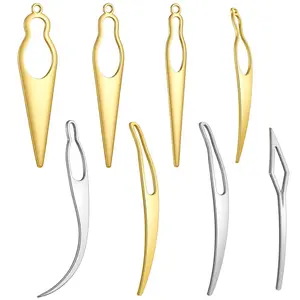 8Pcs Dreadlock Interlocking Tool, Bent-Hook Loc Needle for Sisterlock Retightening, Dreadlocks Maintenance, Hair Extensions & Styling