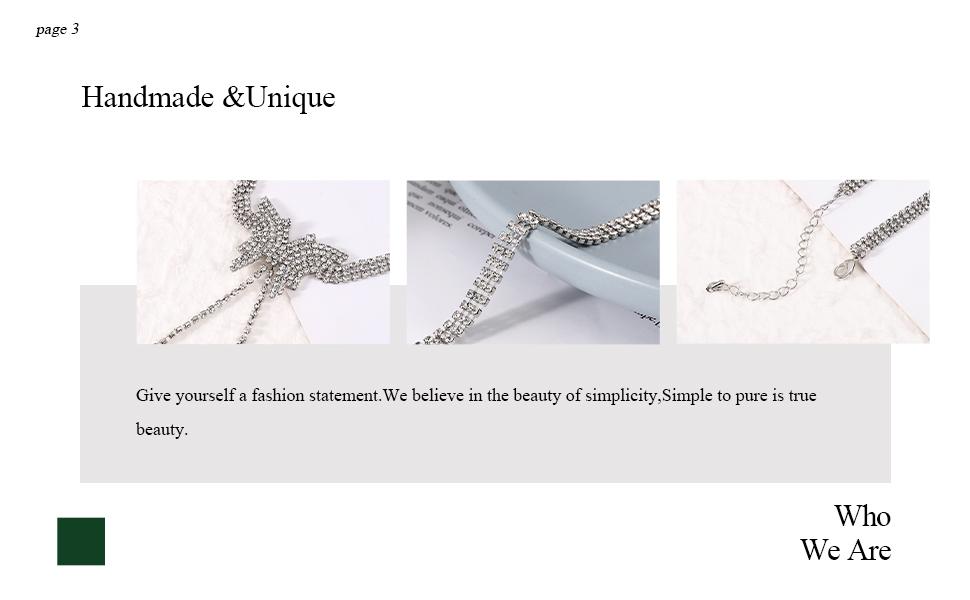 Rhinestone Choker Necklace Silver Diamond Row Necklaces Sparkly Crystal Prom Jewerly for Women