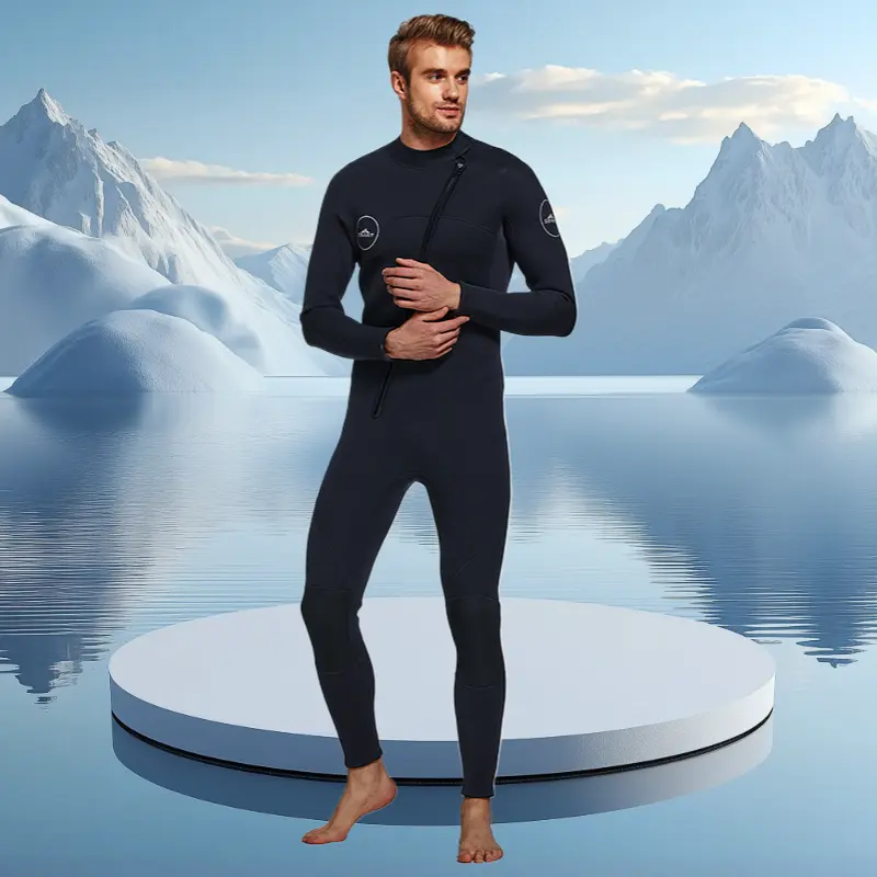 Men 3MM One Piece Anti-Jellyfish Wetsuit Long Sleeve UV Thermal Suit for Surfing Cold Water Diving