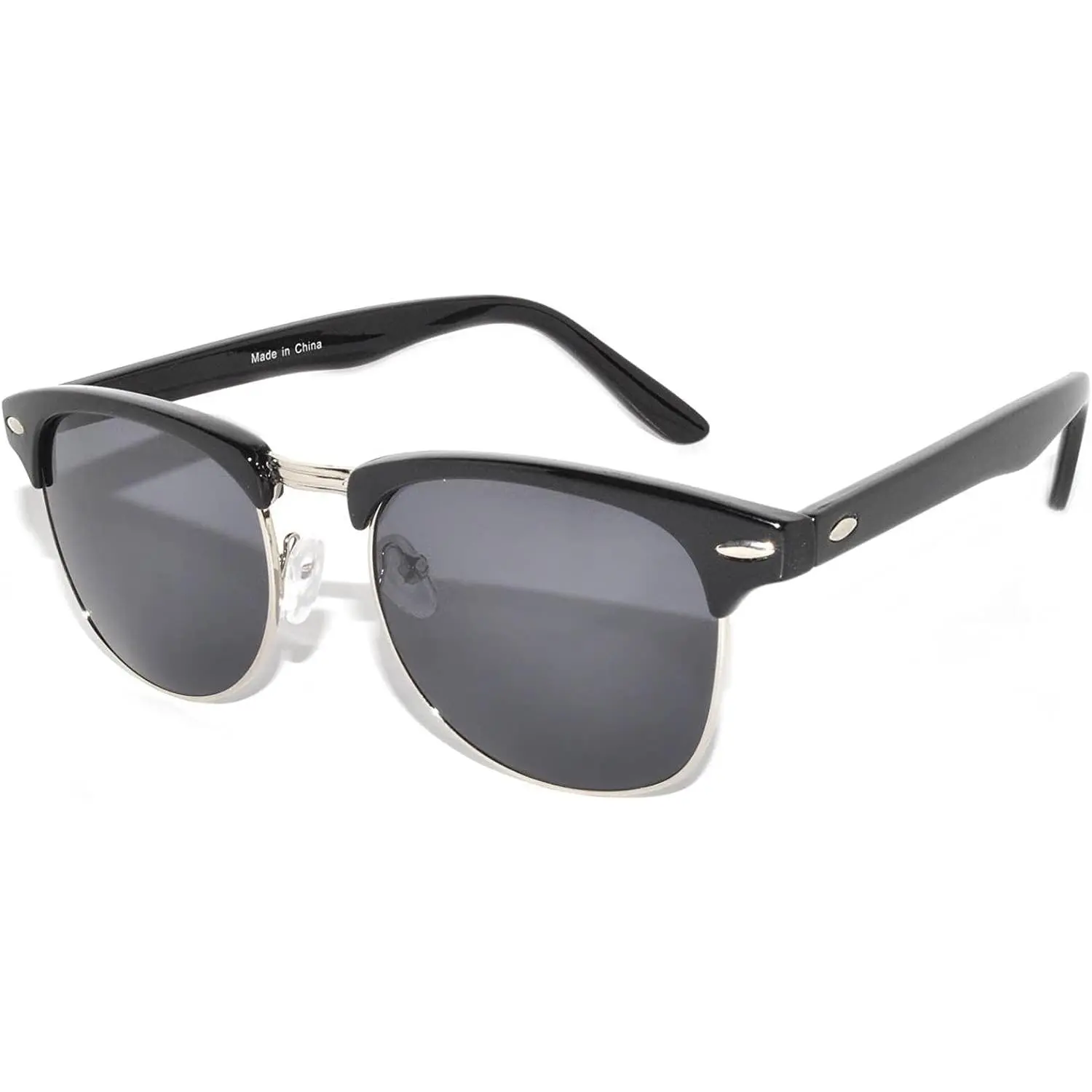 Semi-Rimless Metal Plastic Mens Womens Sunglasses UV400 Protection  Lens  Retro Sunglasses Womens Mens