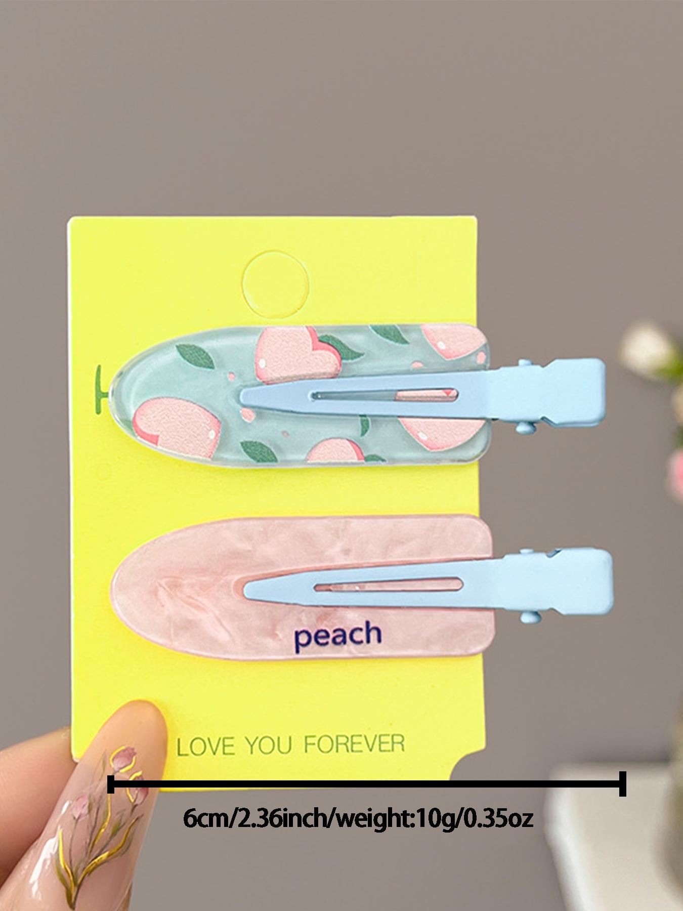 Dopamine Colorful Hair Clips Set, Cute Grape Design, Side Clip & Splitter, Fashion Accessories for Women, Daily Use