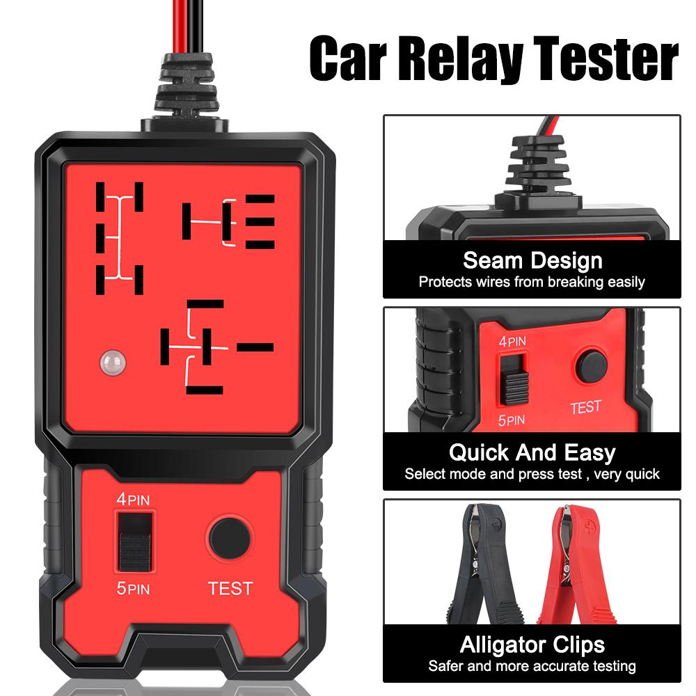 Automotive Relay Tester Tool for Winter, 12V/24V Car Relay Tester, Automotive Relay Tester Tool 2025, Code Readers and Scan Tools, Diagnostic, Test and Measurement Tools,TikTokShopBlackFriday, gift for men, Christmas gift