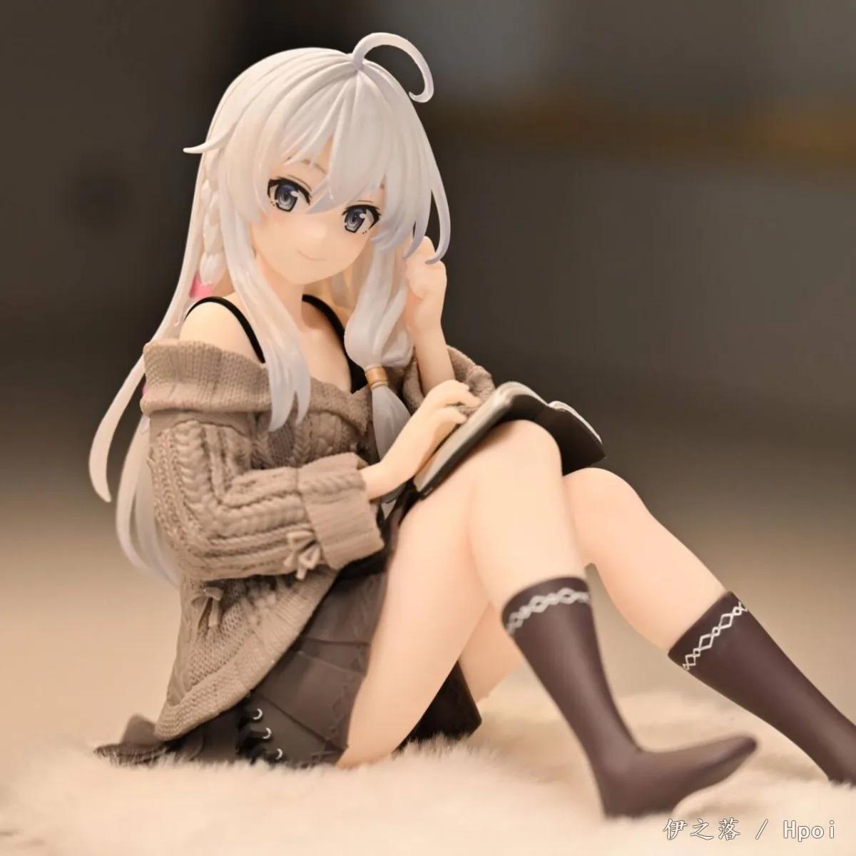 15cm The Journey Of Elaina Anime Figures Gk Model Elaina Sweater Doll Collect Models Action Figure Room Decor Friend Gift Toys