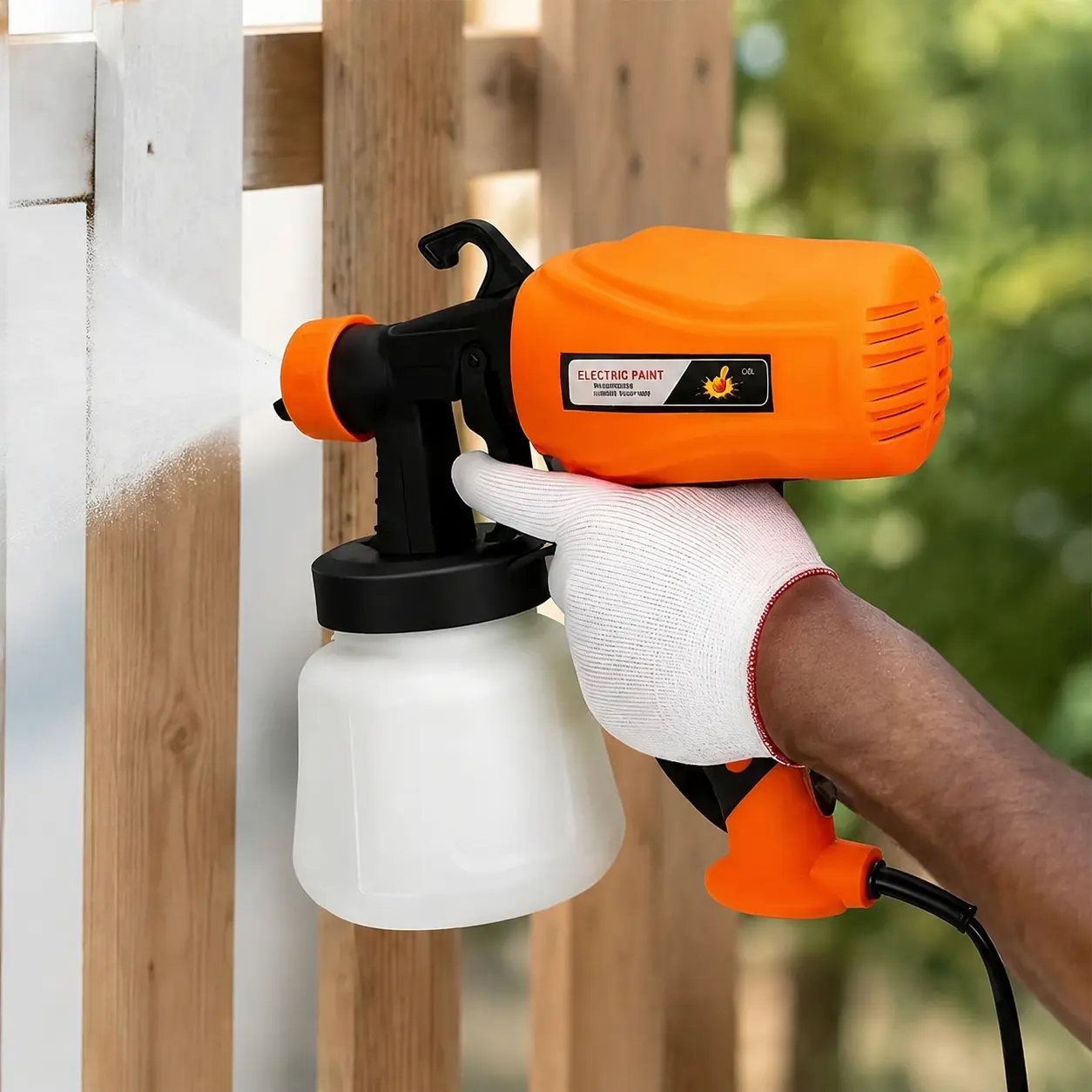 950ml Cordless Electric Paint Sprayer, Industrial Copper Motor Anti-Clogging, 1.8mm & 2.5mm Quick-Change Nozzles, Adjustable Spray Patterns for Cars, Furniture, Metal, Fence, DIY Home Projects, Long-Lasting Battery, Portable Professional Painting Tool