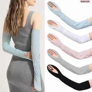 Cooling Arm Sleeves for Women, Breathable UV Sun Protection Arm Covers with Stretch Fit Design, Lightweight Summer Arm Warmers for Driving, Outdoor Activities, Cycling, Hiking & Daily Wear
