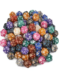 25-piece DND Dice Set, 10 Colors D20, D20 Dice, for D&D RPG, MTG, Tabletop Games - Polyhedral Dice, Dungeon & Dragons Battle Gift (Halloween/Christmas)