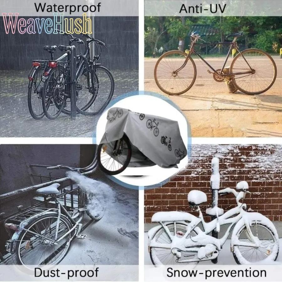 2026 Universal Waterproof Bicycle Rain Cover for Outdoor Storage, Heavy Duty MTB Mountain Bike Protective Cover with Sunproof UV Protection & Dust Resistant Design, Windproof Anti-Scratch Bike Shield for Patio, Garage, Camping & Travel Use