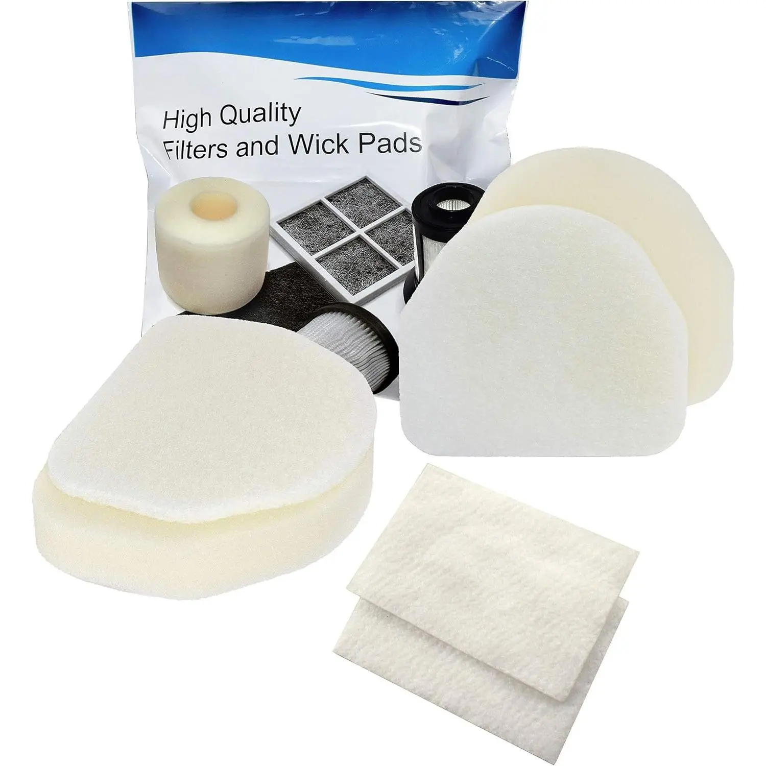 2-pack  & Felt Filter Kit Compatible with  Navigator NV100, NV100 26, NV105, NV106, UV300, UV300 26 Upright Vacuum Cleaner,   XFF450, XFL100