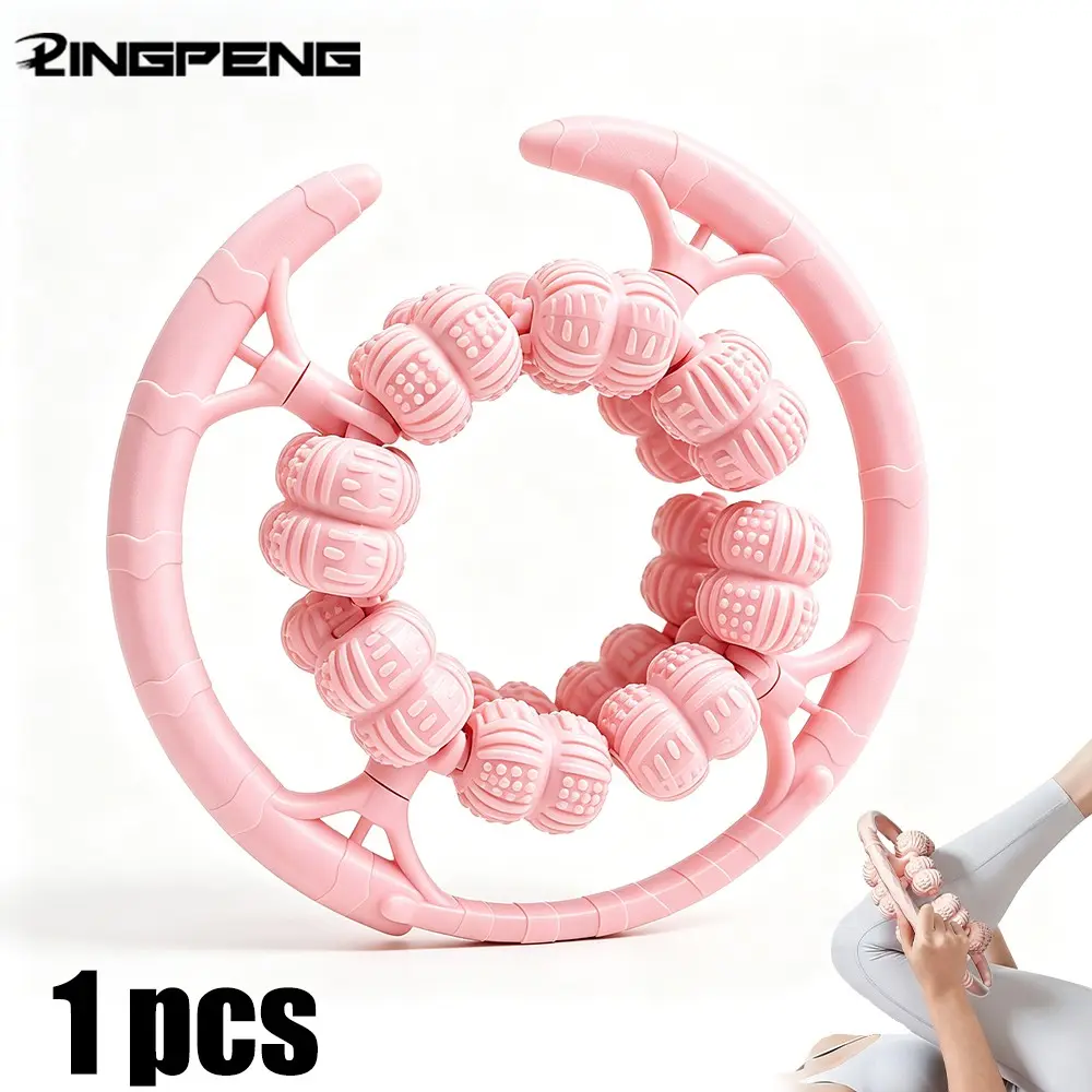 Circular Leg Roller, Body Roller for Home Use, Portable Muscle Relaxer for Beautiful Legs, Fitness Yoga Aid, Loosen Meridians, Strengthen Leg Muscles, Fascia Release Tools